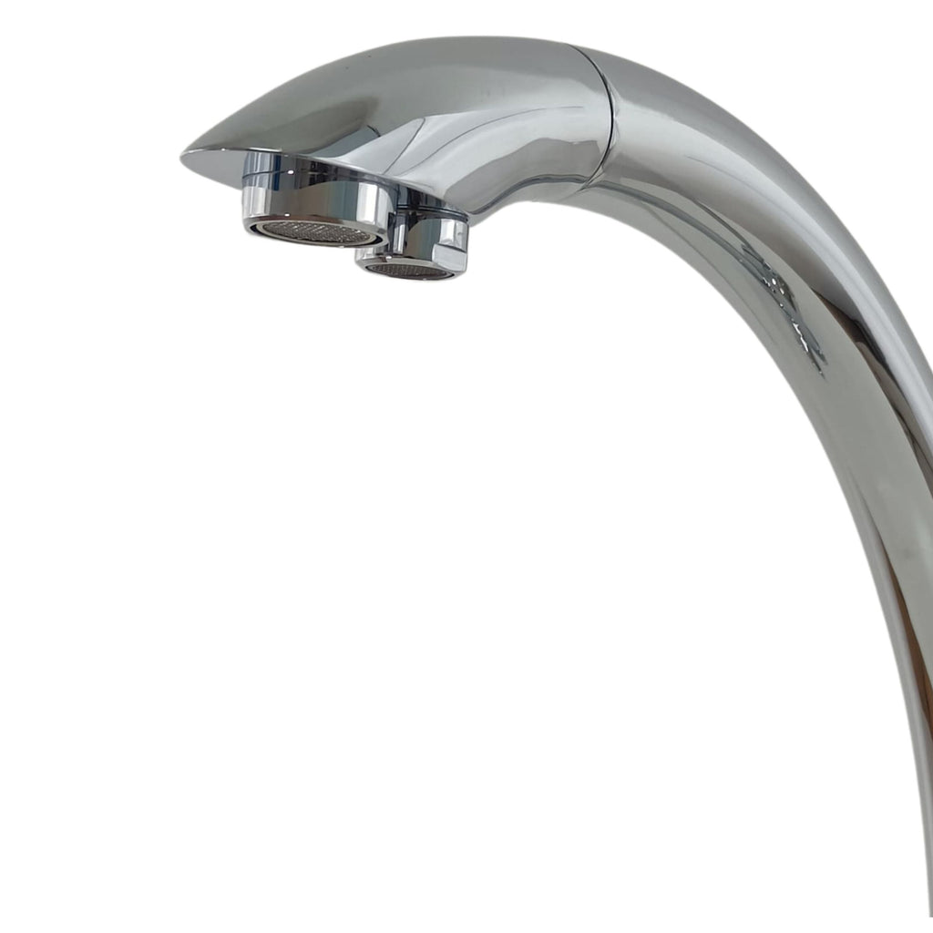 Miscelatore Cucina 3 Vie per Acqua Filtrata, Canna Alta Girevole - Finitura Cromo Lucido