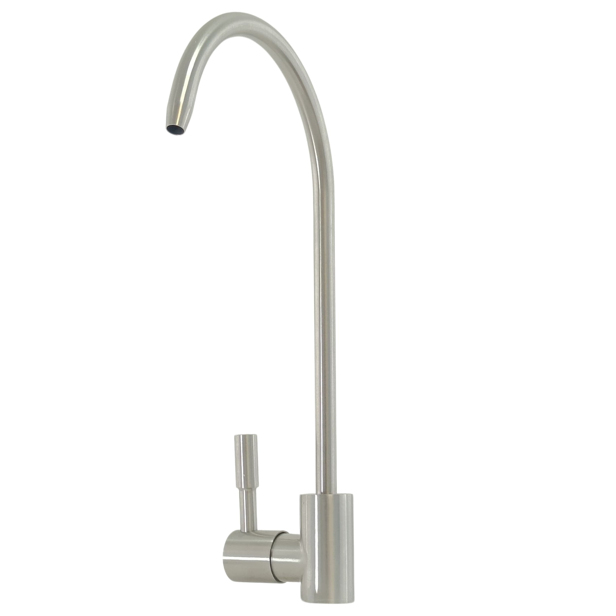 Rubinetto Long Reach 1 Via in Acciaio Inox 304 |  Attacco 1/4" per Depuratori e Osmosi