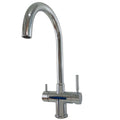 Rubinetto Miscelatore 3 Vie per Depuratore Acqua | Acqua Calda, Fredda e Filtrata Integrata | Design Moderno Cromo